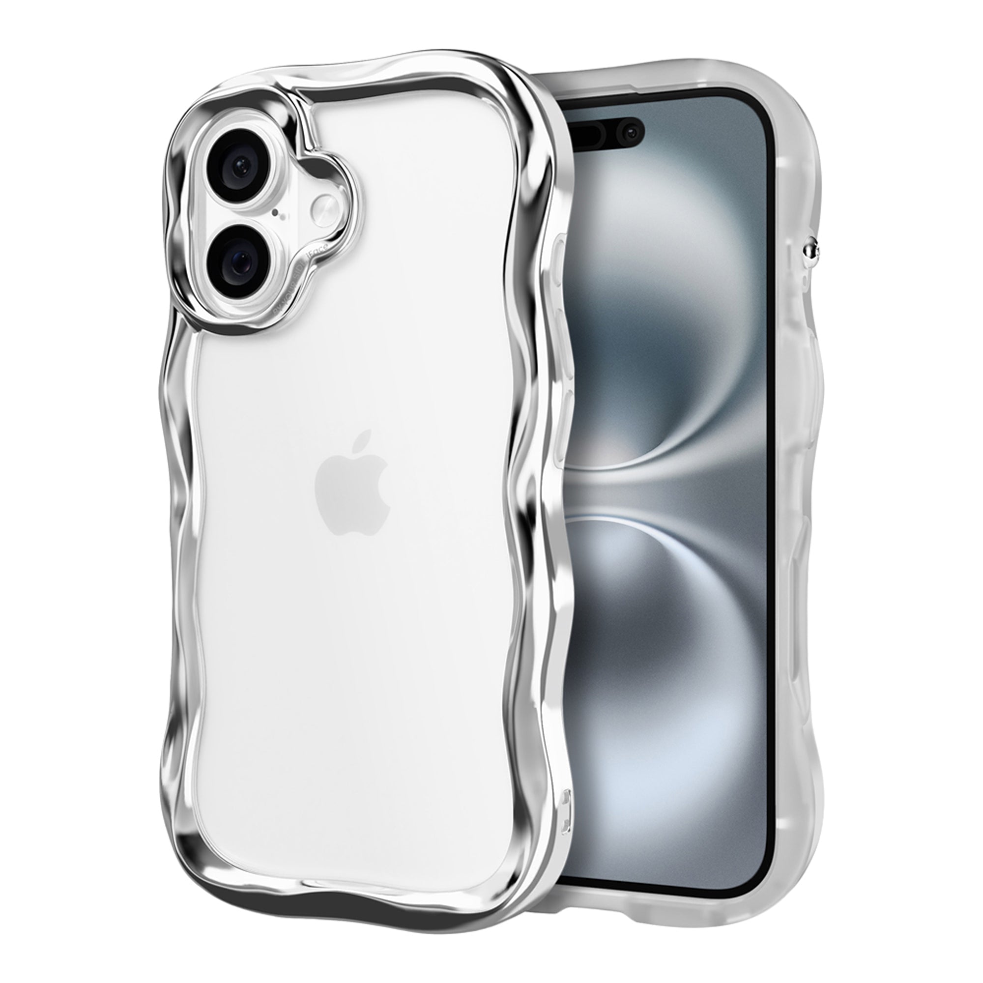 新品【iface BeBling1】iPhone16リングセット　シルバー BeBling Series