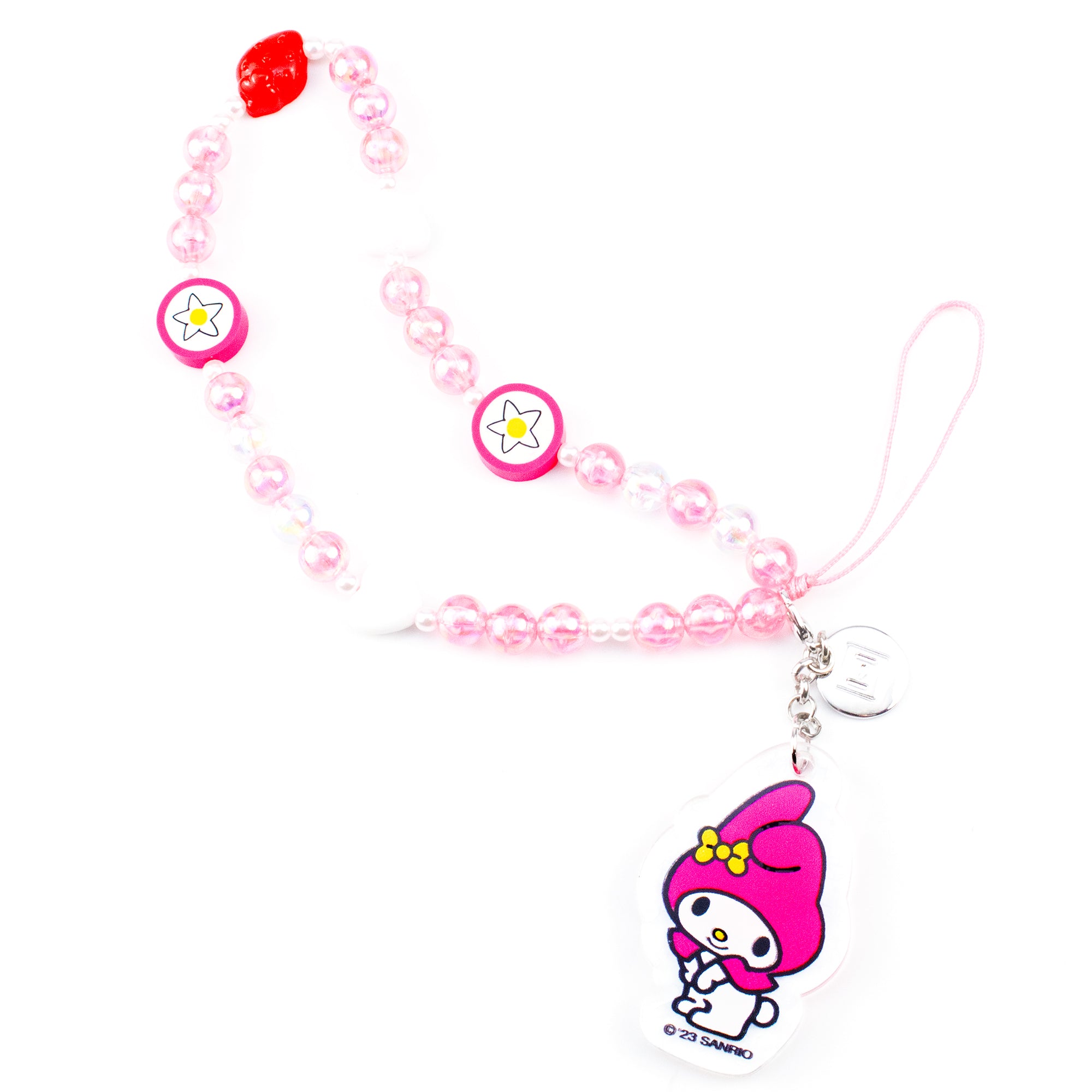 Sanrio Keroppi Beaded Charm Mobile Phone Wrist Strap