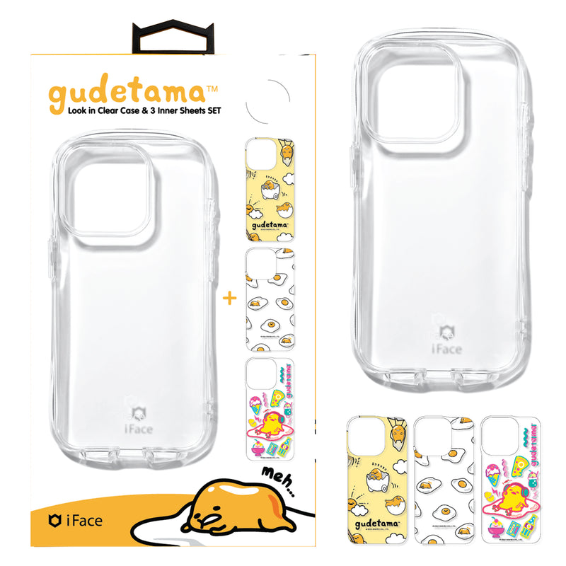 iFace Gudetama the Lazy Egg™ Look in Clear + 3 Decorative Inner Sheets