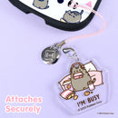 Pusheen the Cat Acrylic Keychain Charm - I'm Busy