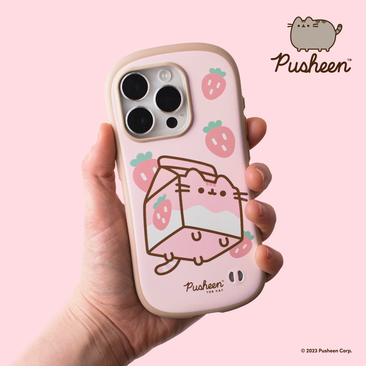 Pusheen the Cat Case for iPhone 15 Pro / 15 Pro Max - Strawberry Milk iPhone 15 Pro Pusheen the Cat Case for iPhone 15 Pro / 15 Pro Max - Strawberry Milk iPhone 15 Pro