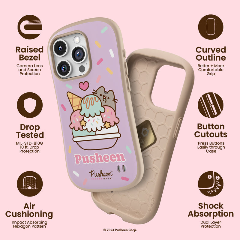Pusheen the Cat Case for iPhone 15 Pro / 15 Pro Max - Ice Cream