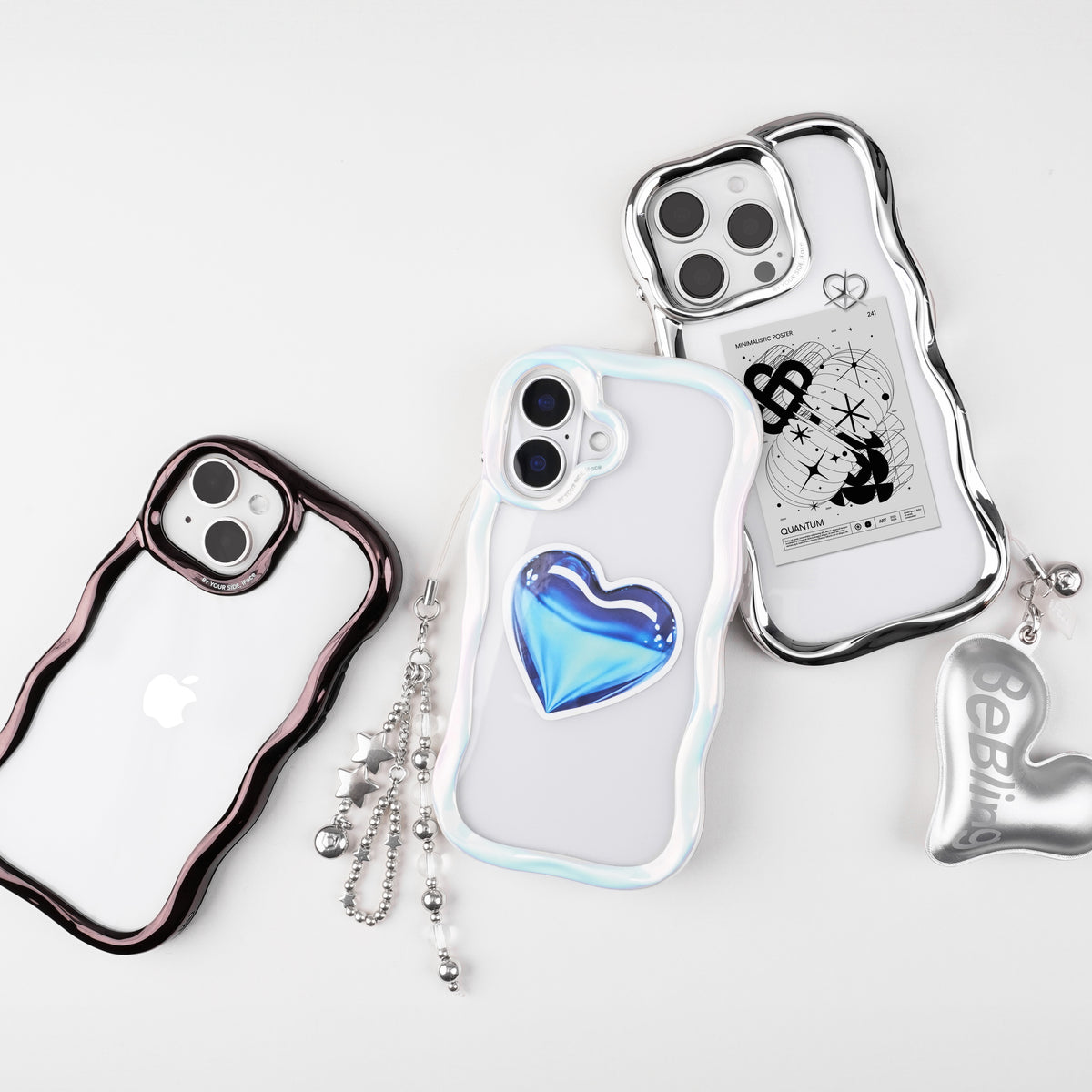 iFace BeBling Standard Phone Case for iPhone 16 Pro - White