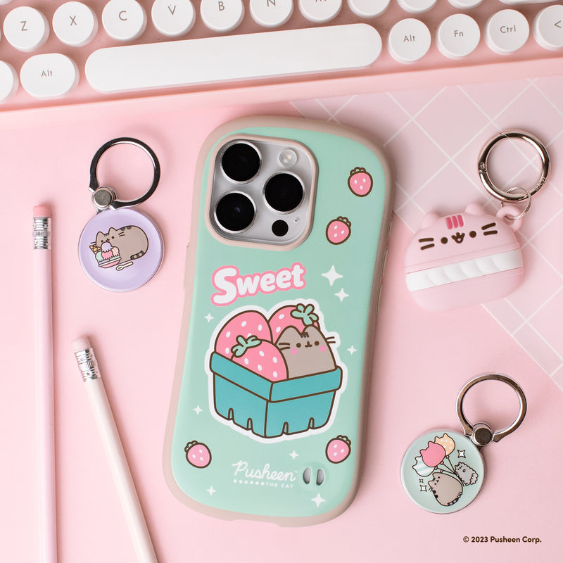 Pusheen the Cat Case for iPhone 15 Pro / 15 Pro Max - Strawberries