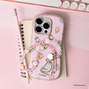 Pusheen the Cat Case for iPhone 15 Pro / 15 Pro Max - Ice Cream Pattern