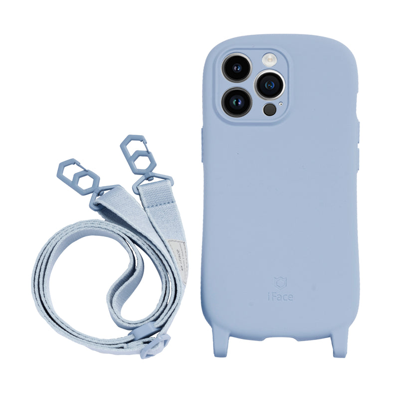 iPhone 14 and 14 Pro Crossbody Lanyard + Case Set - Pale Blue iPhone 14 and 14 Pro Crossbody Lanyard + Case Set - Pale Blue