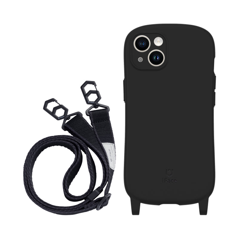 iPhone 14 / 14 Pro Crossbody Lanyard + Case Set - Black