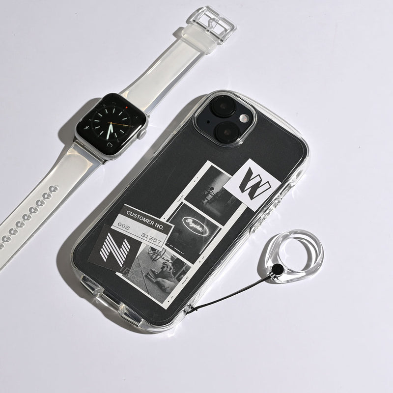 Look In Clear Color Smartphone Ring Holder