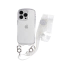 iPhone 14 / 14 Pro Crossbody Lanyard + Case Set - Clear Glitter