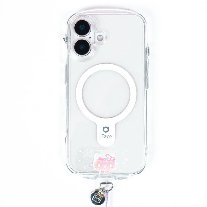 iPhone 15 Series Look in Clear MagSafe Case + Hello Kitty 50th Anniversary Tether Tab