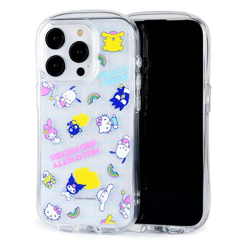 Hello Kitty and Friends Look In Clear for iPhone 15 Series - Over the Rainbow