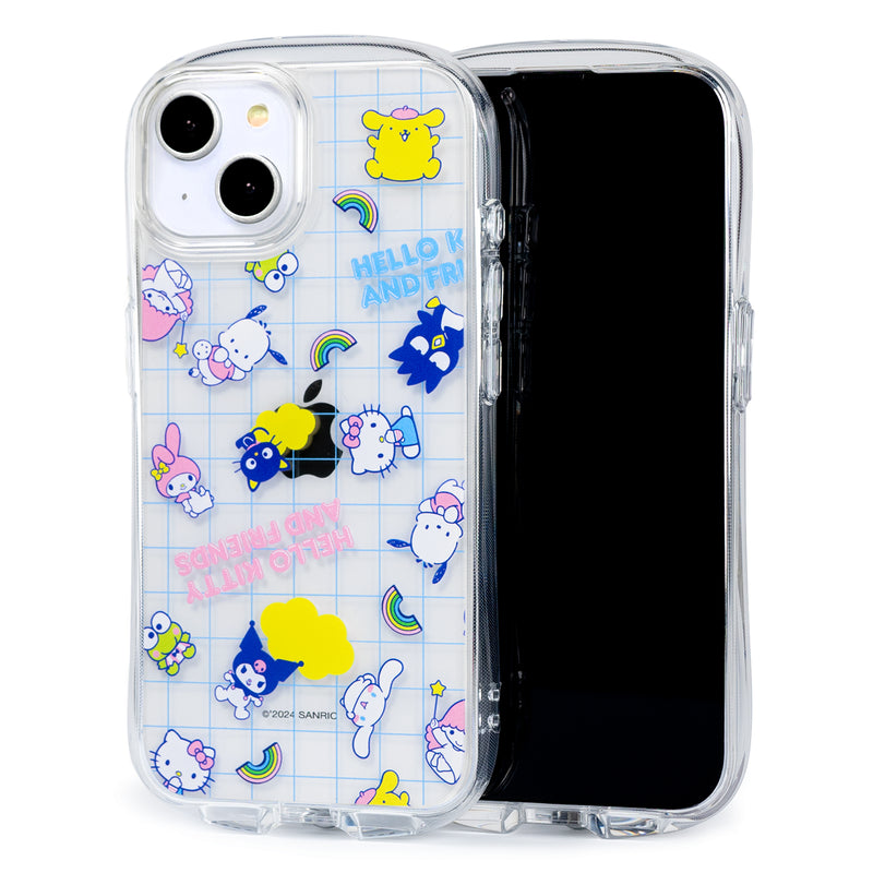 Hello Kitty and Friends Look In Clear for iPhone 15 Series - Over the Rainbow