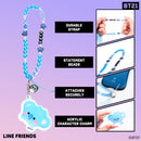 LINE Friends BT21 Beaded Charm Mobile Phone Wrist Strap - KOYA
