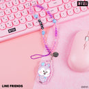 LINE Friends BT21 Beaded Charm Mobile Phone Wrist Strap - MANG