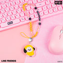 LINE Friends BT21 Beaded Charm Mobile Phone Wrist Strap - CHIMMY