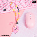 LINE Friends BT21 Beaded Charm Mobile Phone Wrist Strap - COOKY
