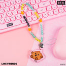 LINE Friends BT21 Beaded Charm Mobile Phone Wrist Strap - SHOOKY