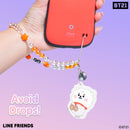 LINE Friends BT21 Beaded Charm Mobile Phone Wrist Strap - RJ