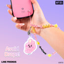 LINE Friends BT21 Beaded Charm Mobile Phone Wrist Strap - COOKY