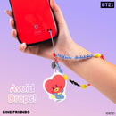 LINE Friends BT21 BABY Beaded Charm Mobile Phone Wrist Strap - TATA