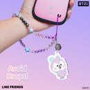 LINE Friends BT21 Beaded Charm Mobile Phone Wrist Strap - MANG