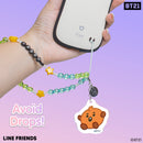 LINE Friends BT21 Beaded Charm Mobile Phone Wrist Strap - SHOOKY