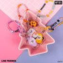 LINE Friends BT21 Beaded Charm Mobile Phone Wrist Strap - RJ