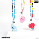 LINE Friends BT21 BABY Beaded Charm Mobile Phone Wrist Strap - TATA