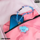 LINE Friends BT21 Beaded Charm Mobile Phone Wrist Strap - KOYA