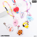 LINE Friends BT21 Beaded Charm Mobile Phone Wrist Strap - SHOOKY