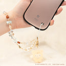 Sanrio Latte Bear Beaded Charm Mobile Phone Wrist Strap - Cinnamoroll