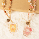 Sanrio Latte Bear Beaded Charm Mobile Phone Wrist Strap - Hello Kitty