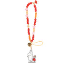 Moomin Beaded Charm Mobile Phone Wrist Strap - Moomin + Little My