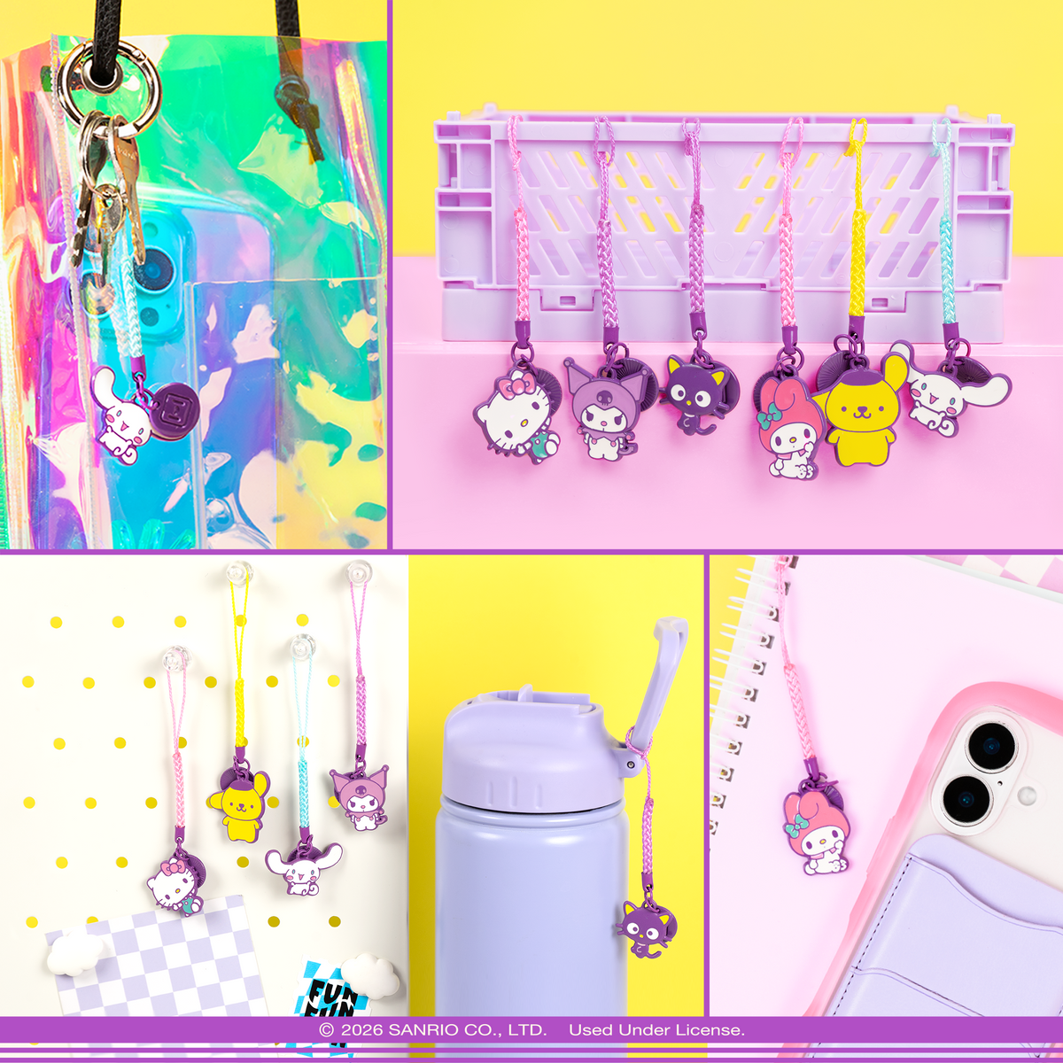 Hello Kitty® and Friends Blind Box Enamel Phone Charms (S1 - Kawaii To