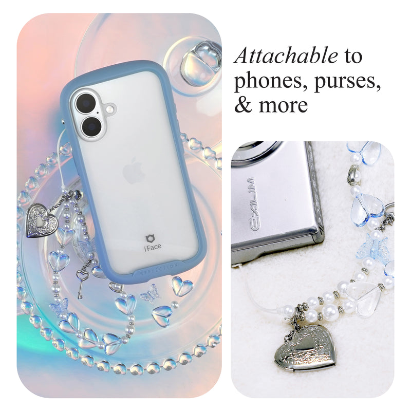 [Charmed by iFace] Phone Charm Wrist Strap Accessory  - Heart Locket Strap