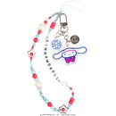 Sanrio Soccer Series Beaded Charm Mobile Phone Wrist Strap - Cinnamoroll