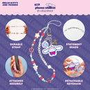 Sanrio Soccer Series Beaded Charm Mobile Phone Wrist Strap - Cinnamoroll