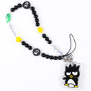 Sanrio Badtz-maru Beaded Charm Mobile Phone Wrist Strap