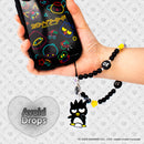 Sanrio Badtz-maru Beaded Charm Mobile Phone Wrist Strap