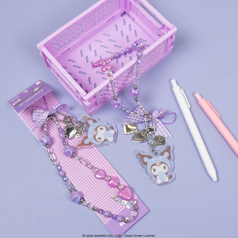 Sanrio Cosplay Friends Beaded Charm Mobile Phone Wrist Strap-Kuromi™