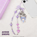 Sanrio Cosplay Friends Beaded Charm Mobile Phone Wrist Strap-Kuromi™