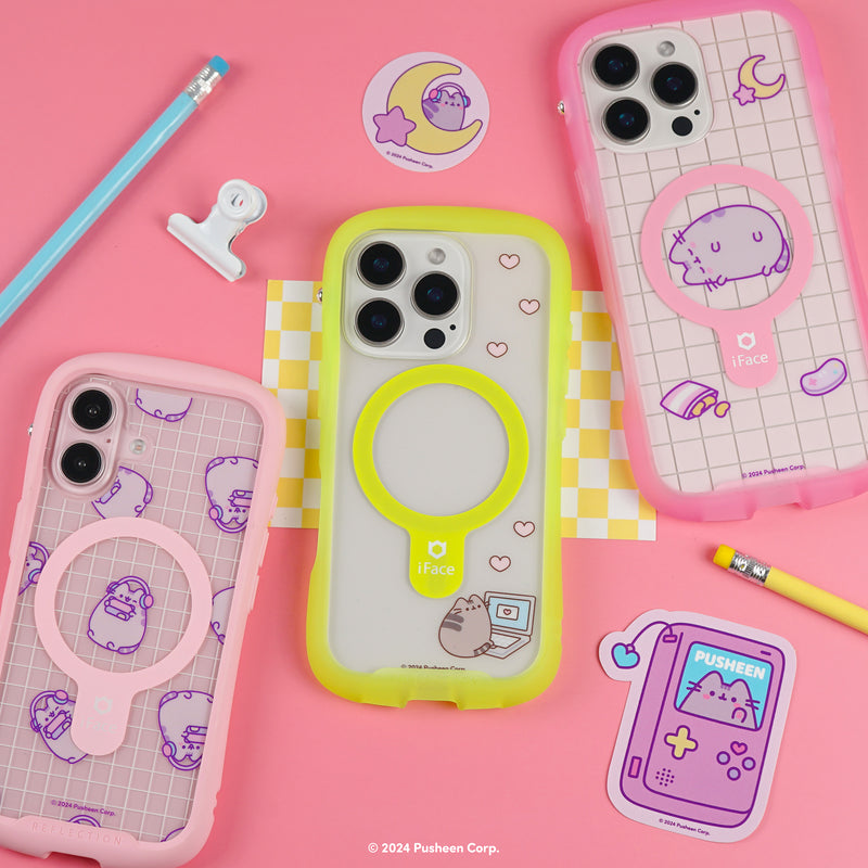 Pusheen the Cat Inner Sheet for iPhone 16 Series - Gamer Girl [Grid]