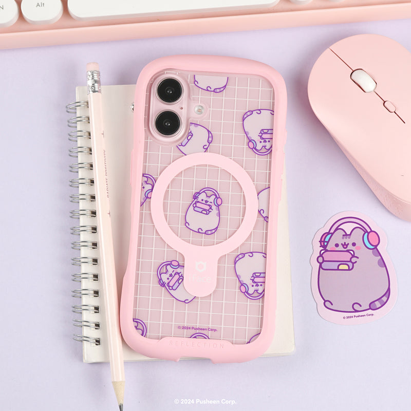 Pusheen the Cat Inner Sheet for iPhone 16 Series - Gamer Girl [Grid]