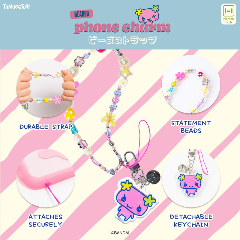 Tamagotchi Beaded Charm Mobile Phone Wrist Strap - Furawatchi