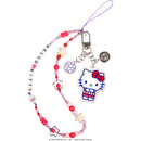 Sanrio Soccer Series Beaded Charm Mobile Phone Wrist Strap - Hello Kitty