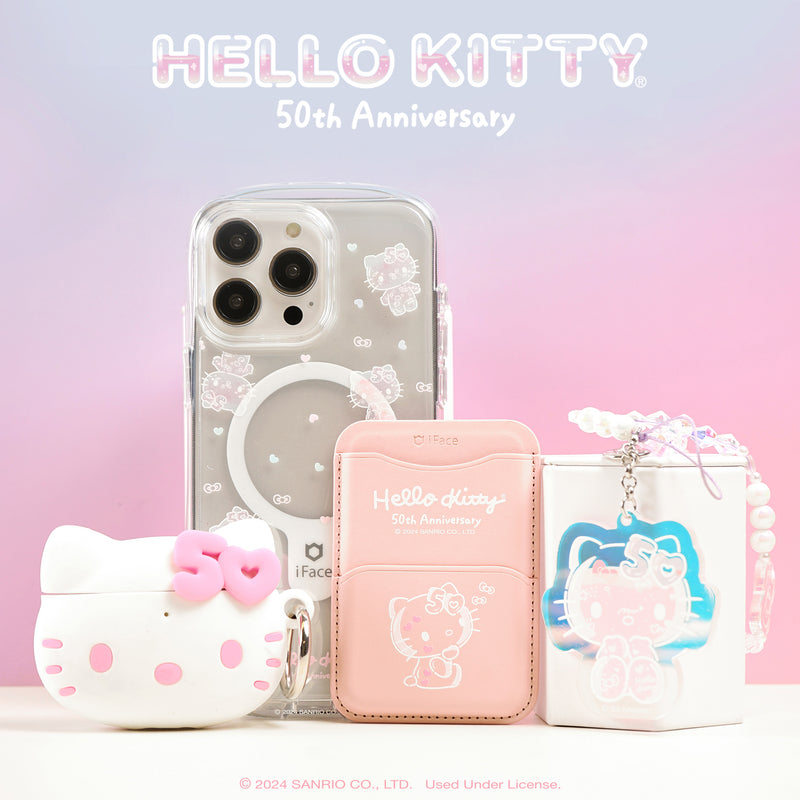 iPhone 16 Series Reflection Case + Hello Kitty 50th Anniversary Inner Sheet [Red]