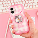 Sanrio Deco Inner Sheet for iPhone 16 Series - Kogyaru Gingham