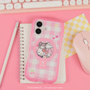 Sanrio Deco Inner Sheet for iPhone 16 Series - Kogyaru Gingham