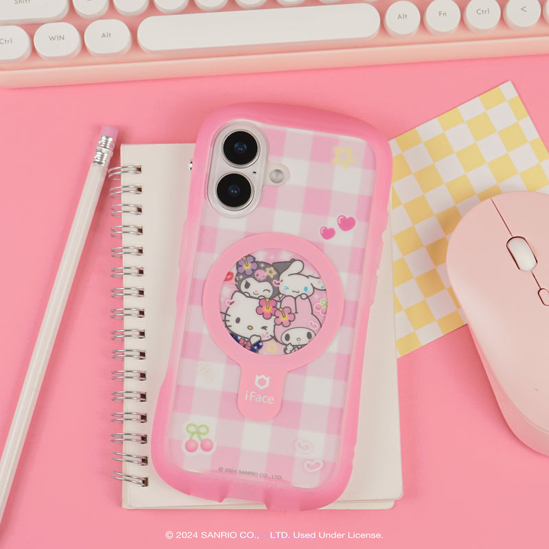 Sanrio Deco Inner Sheet for iPhone 16 Series - Kogyaru Gingham