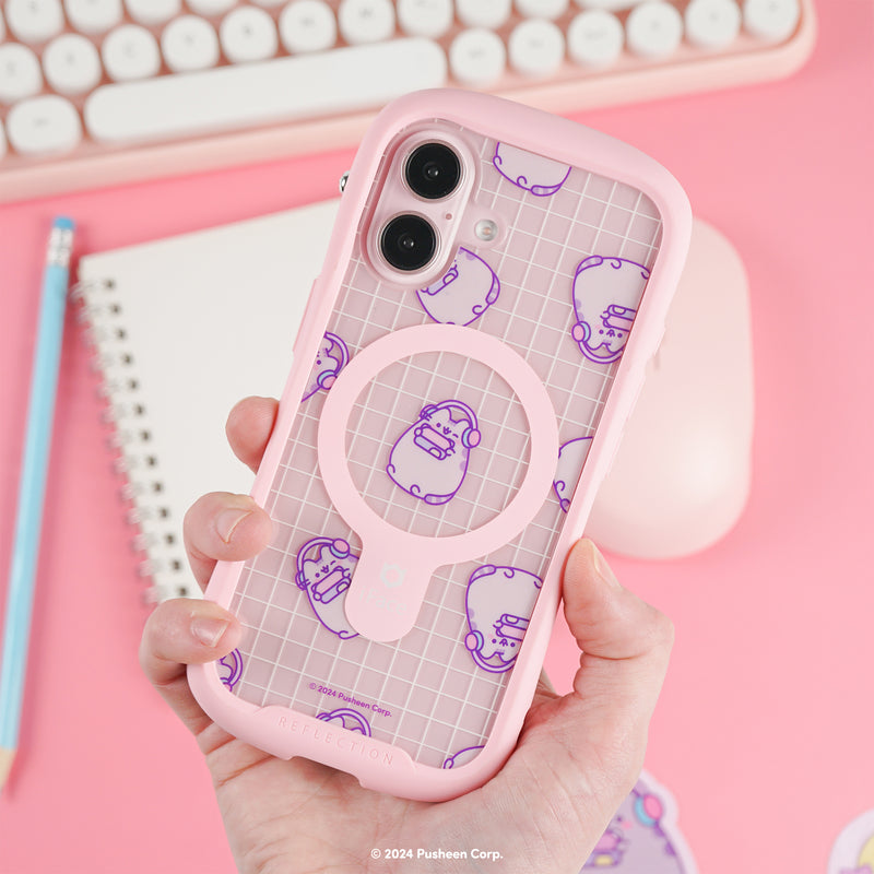 Pusheen the Cat Inner Sheet for iPhone 16 Series - Gamer Girl [Grid]